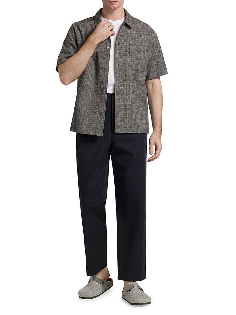 FRAME Cotton & Linen Button-Front Shirt 2