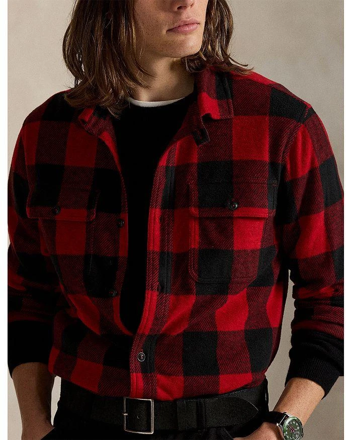 Ralph Lauren Plaid Knit Flannel Overshirt 4