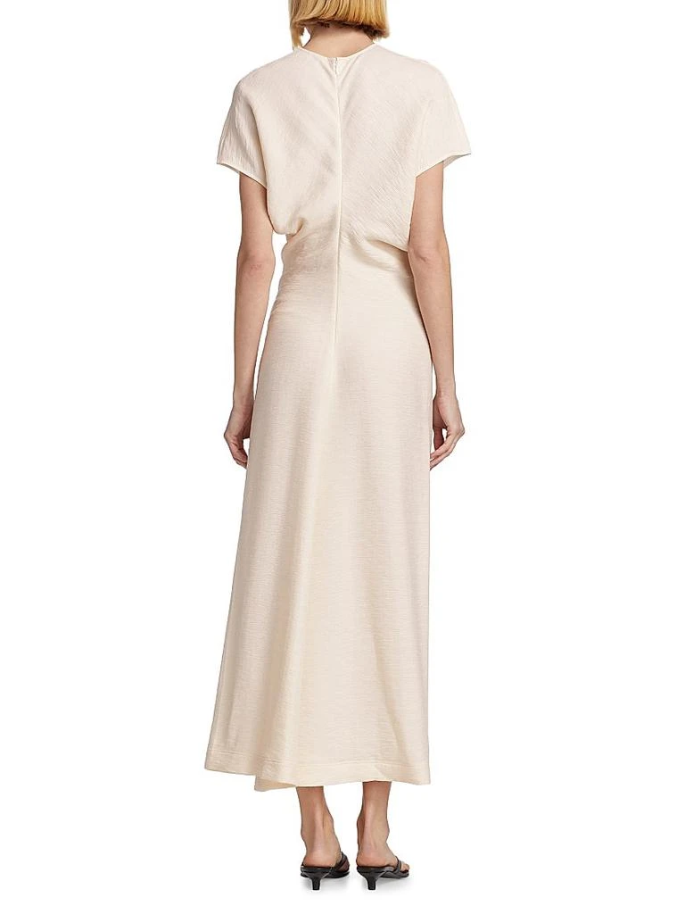 Totême Crinkled Slouch-Waist Midi-Dress 5