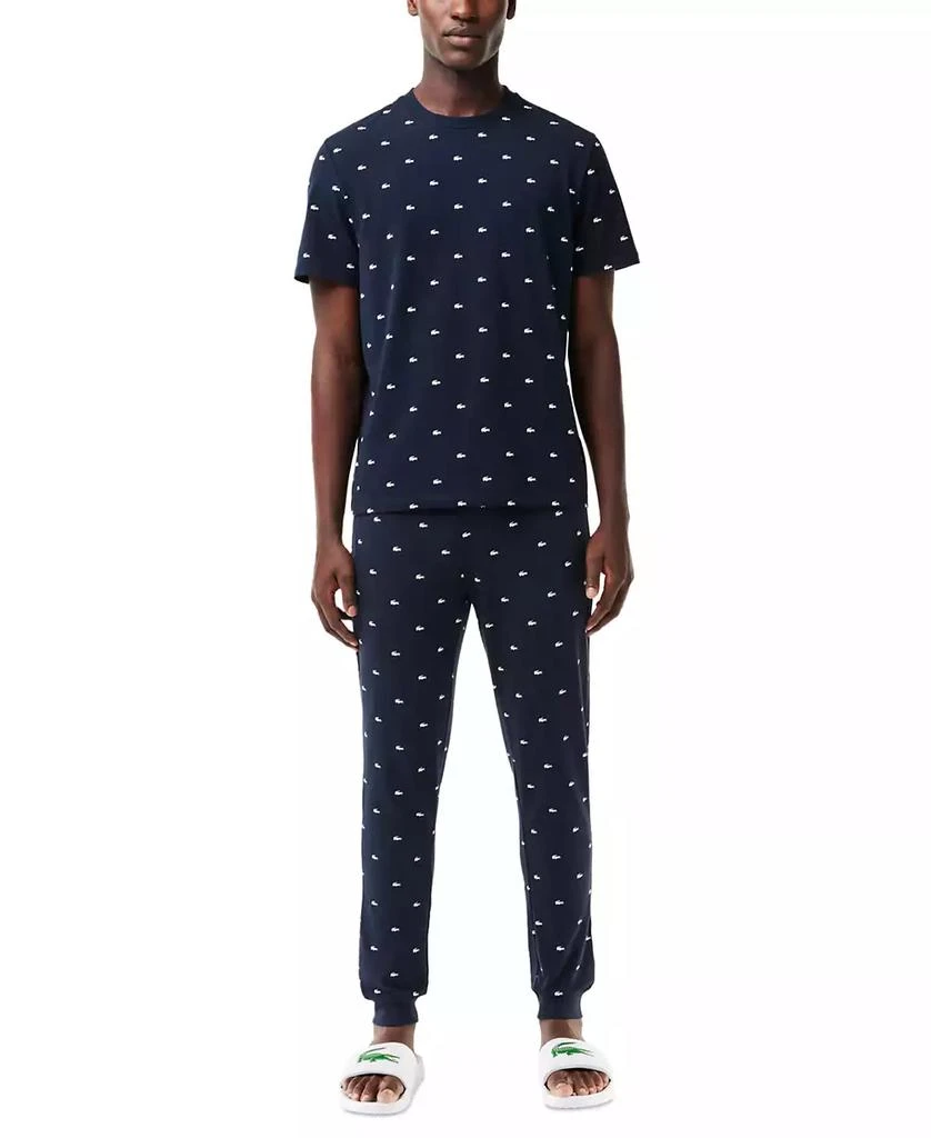 Lacoste Men's Allover Crocodile Logo Underwear T-Shirt 4