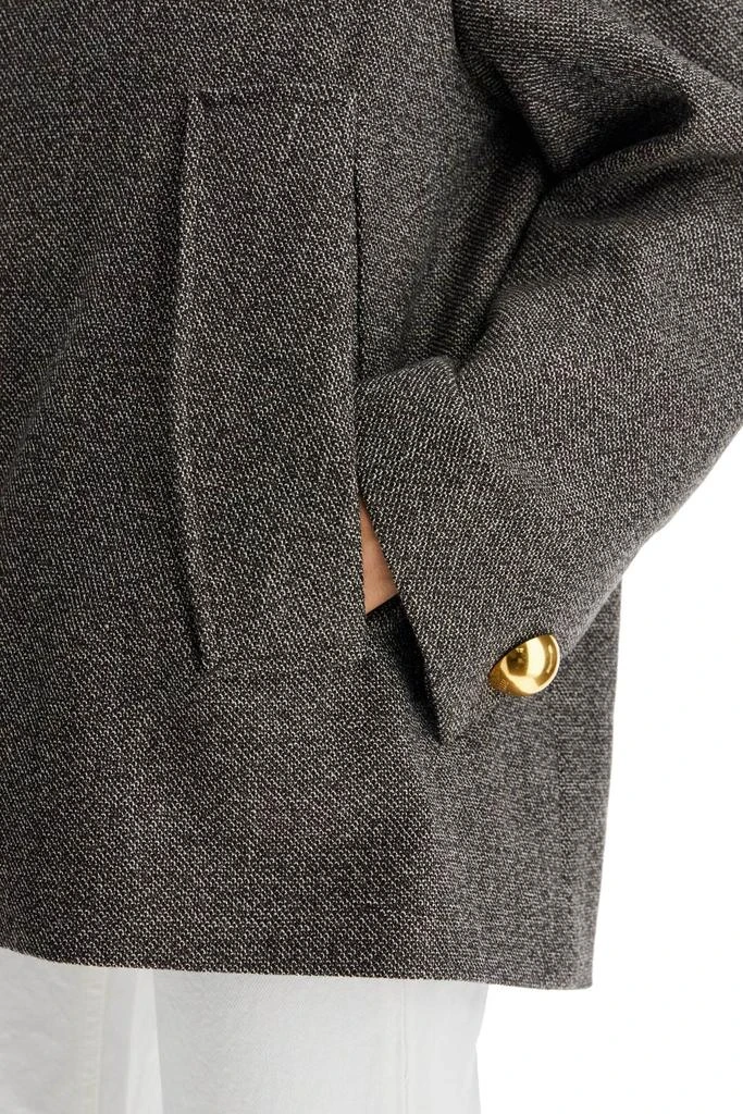 AMI MEATHER BROWN JACKET WITH GOLDEN BUTTONS 4