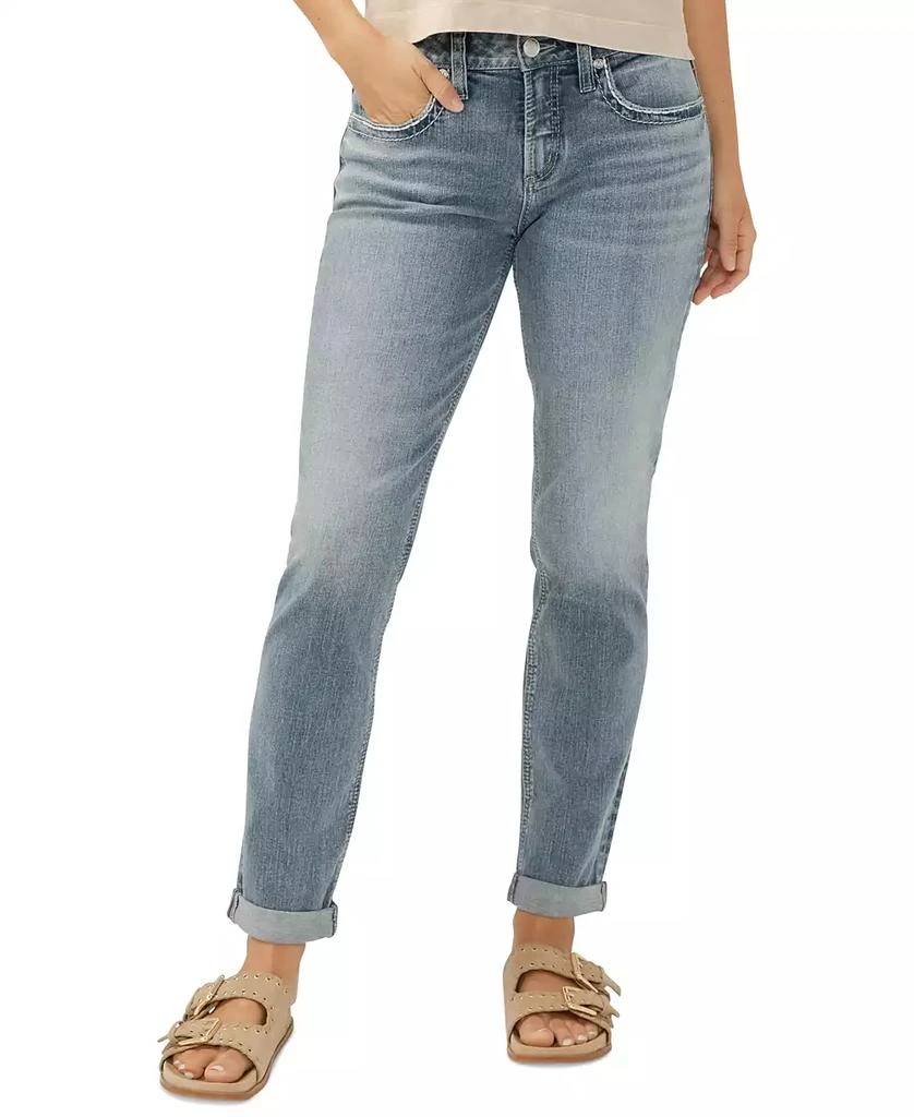 Silver Jeans Co. Women's Boyfriend Mid Rise Jeans 1