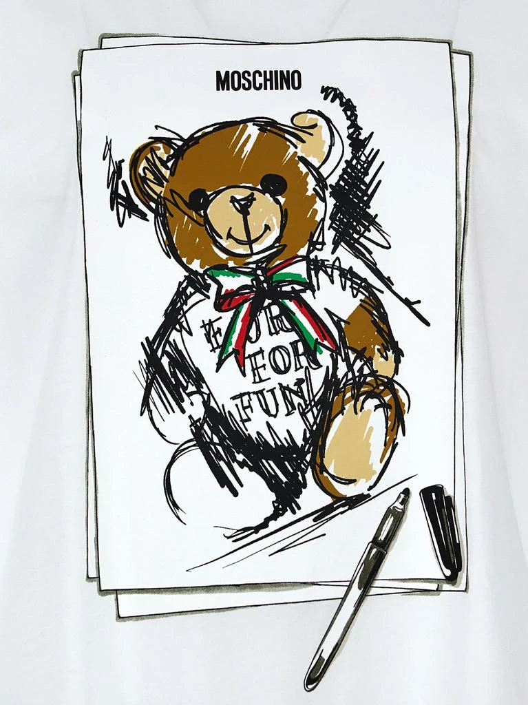 Moschino Moschino Teddy Bear Printed Crewneck T-Shirt 4