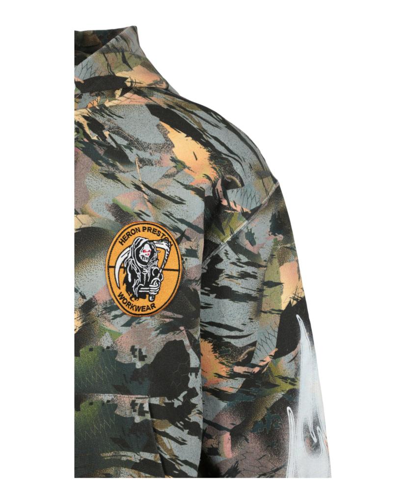 パーカー・フーディ Heron Preston Camouflage Flaming Sleeve Hoodie Heron Preston Camouflage Flaming Sleeve Hoodie - Hoodies