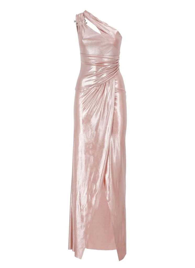 PINKO Draped Holographic Dress 1