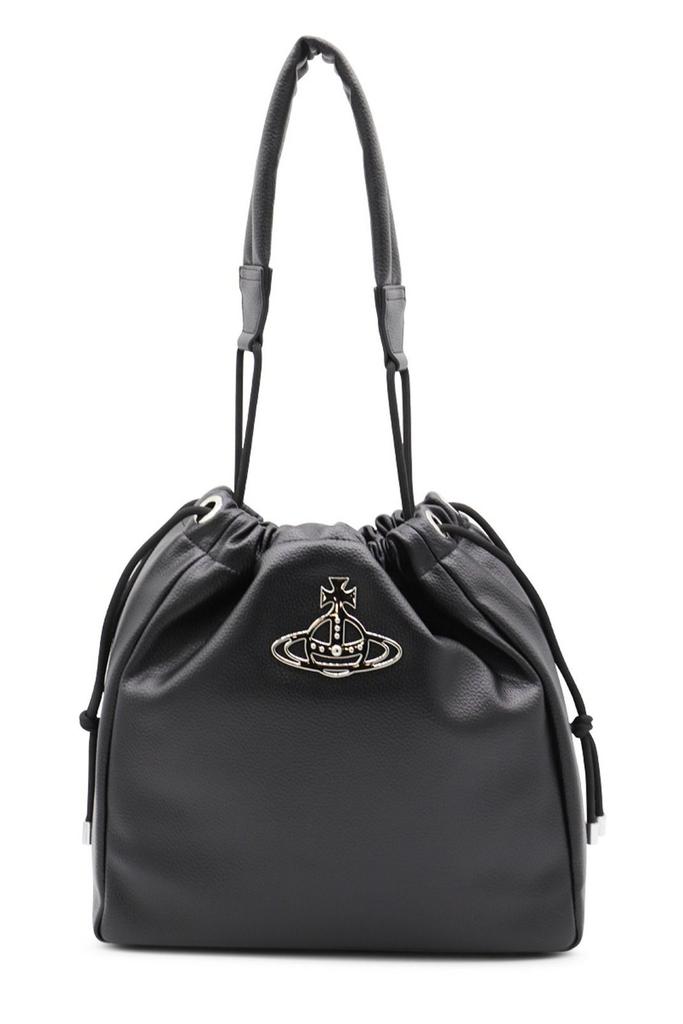 ショルダーバッグ・ポシェット Vivienne Westwood Women's Nylon Drawstring Pouch Set Black 210.jpg