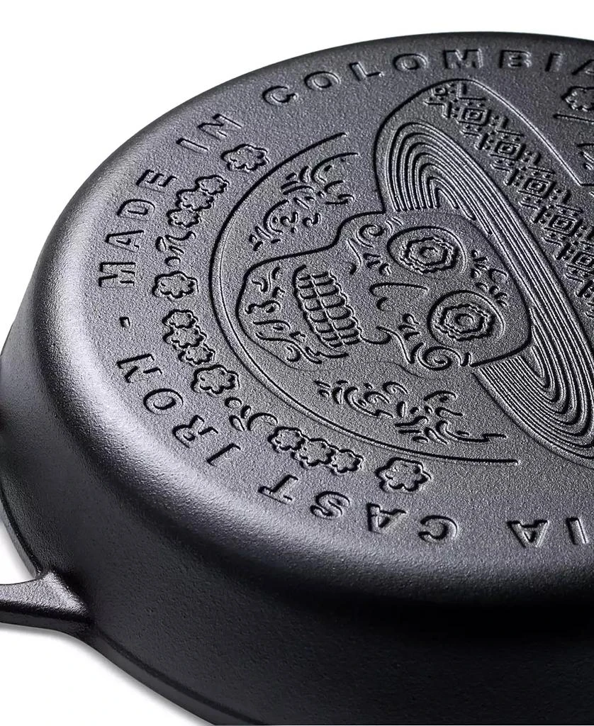 Victoria Cast Iron 12" Skillet with Helper Handle 4