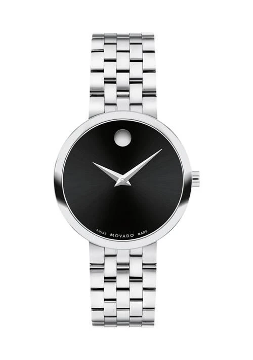 Movado museum classic watch steerling silver nice Movado Museum Classic Automatic Green Dial 608032 main image 2