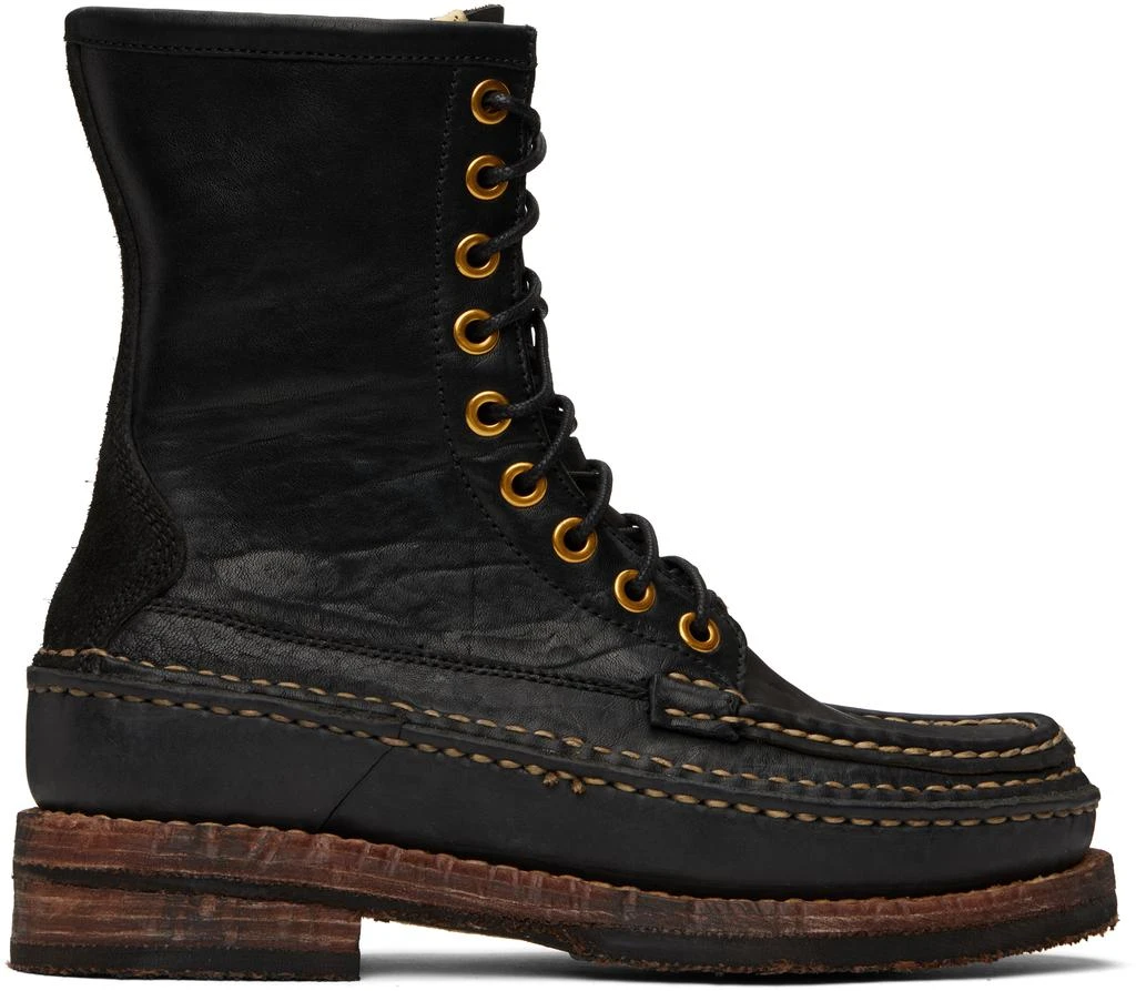 VisVim Black Grizzly Camper Hi-Folk Boots 1