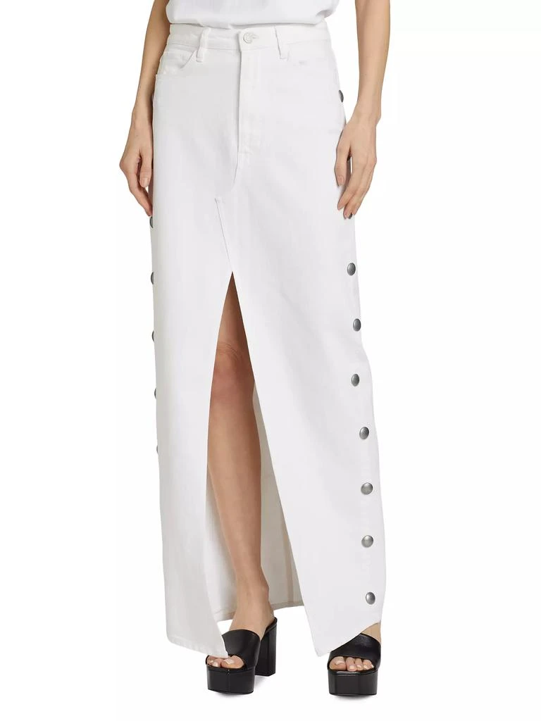 3 X 1 Elizabella Studded Denim Maxi Skirt 3