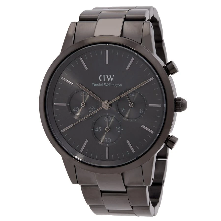 Daniel Wellington Daniel Wellington Iconic Chronograph Link Graphite Quartz Watch DW00100643 1