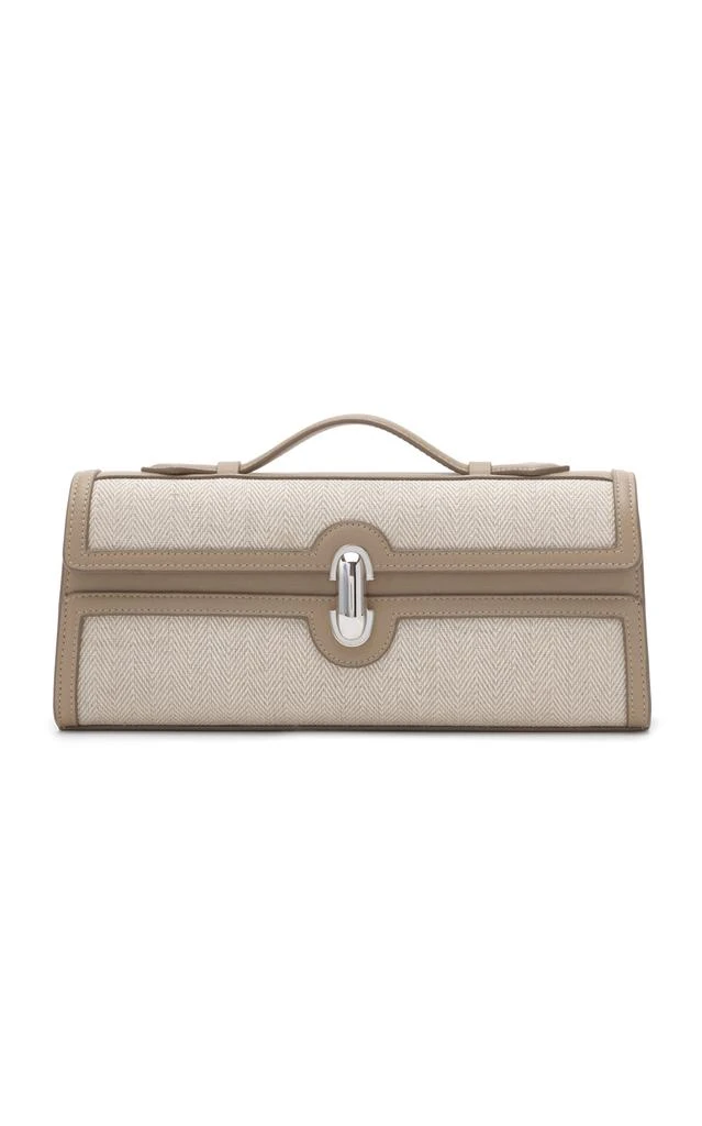 SAVETTE Savette - The Slim Symmetry Linen Pochette - Neutral - OS - Moda Operandi 1