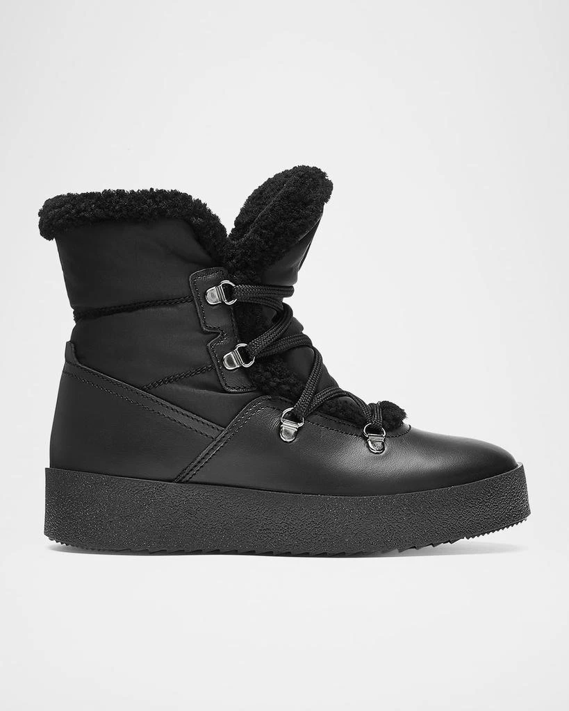 La Canadienne Eddie Nylon Shearling Lace-Up Winter Boots 1