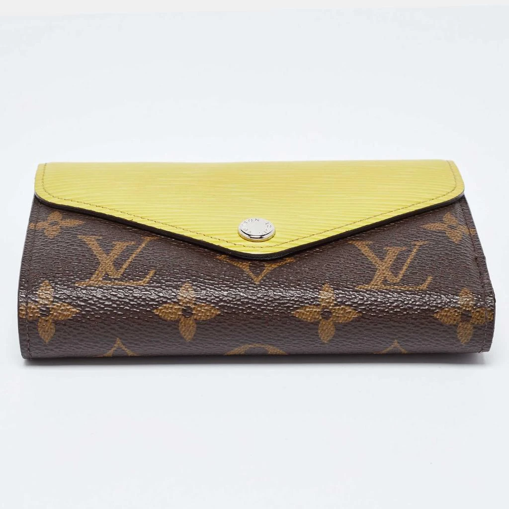 Louis Vuitton Louis Vuitton Yellow Epi Leather and Monogram Canvas Marie-Lou Wallet 8
