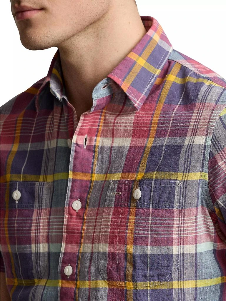 Ralph Lauren Madras Plaid Short-Sleeve Sport Shirt 5