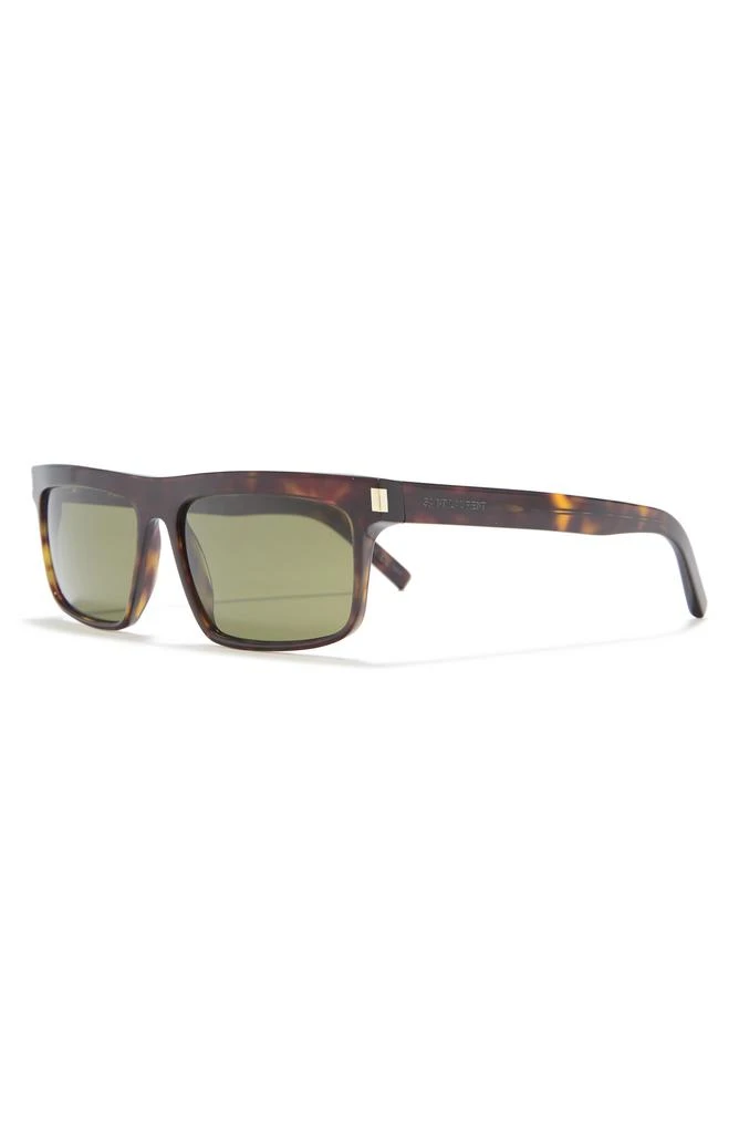 Yves Saint Laurent 57mm Rectangle Sunglasses 2