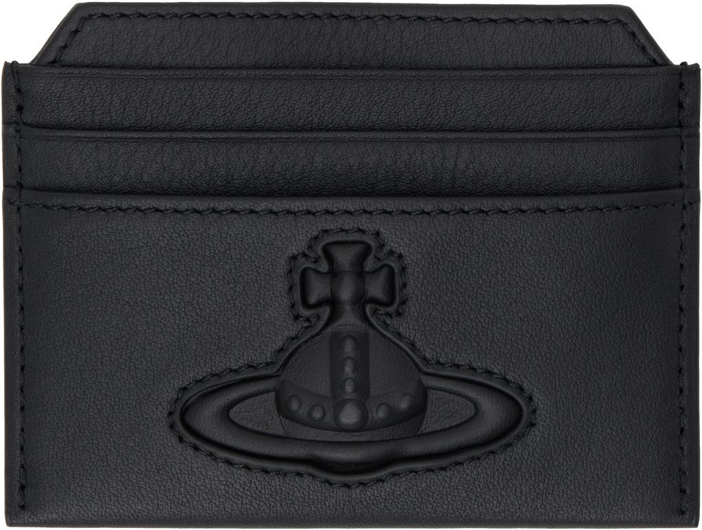 ★Vivienne Westwood★ Half Moon Flat Card Holder Black 54030 Vivienne Westwood Half Moon Flat Card Holder in Black for