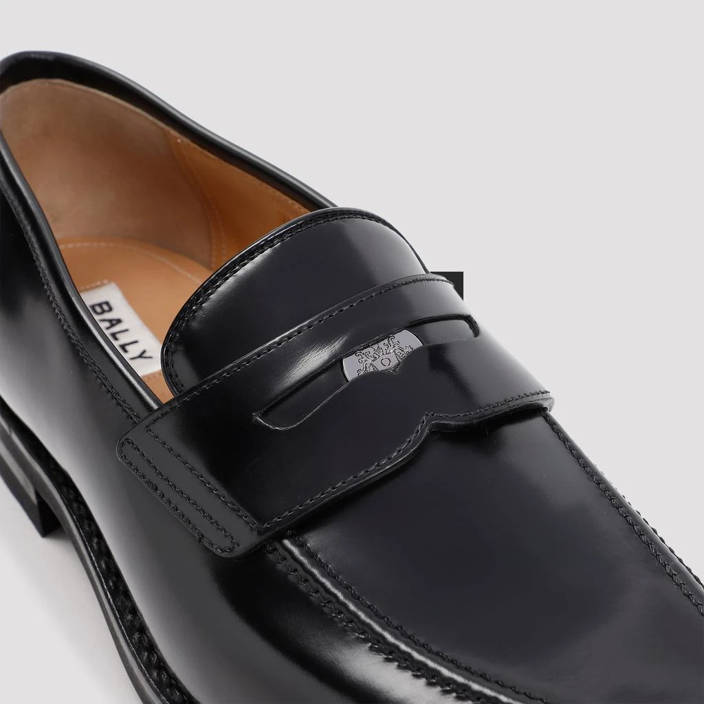 Bally Black Calf Leather Sweeny Loafer 6