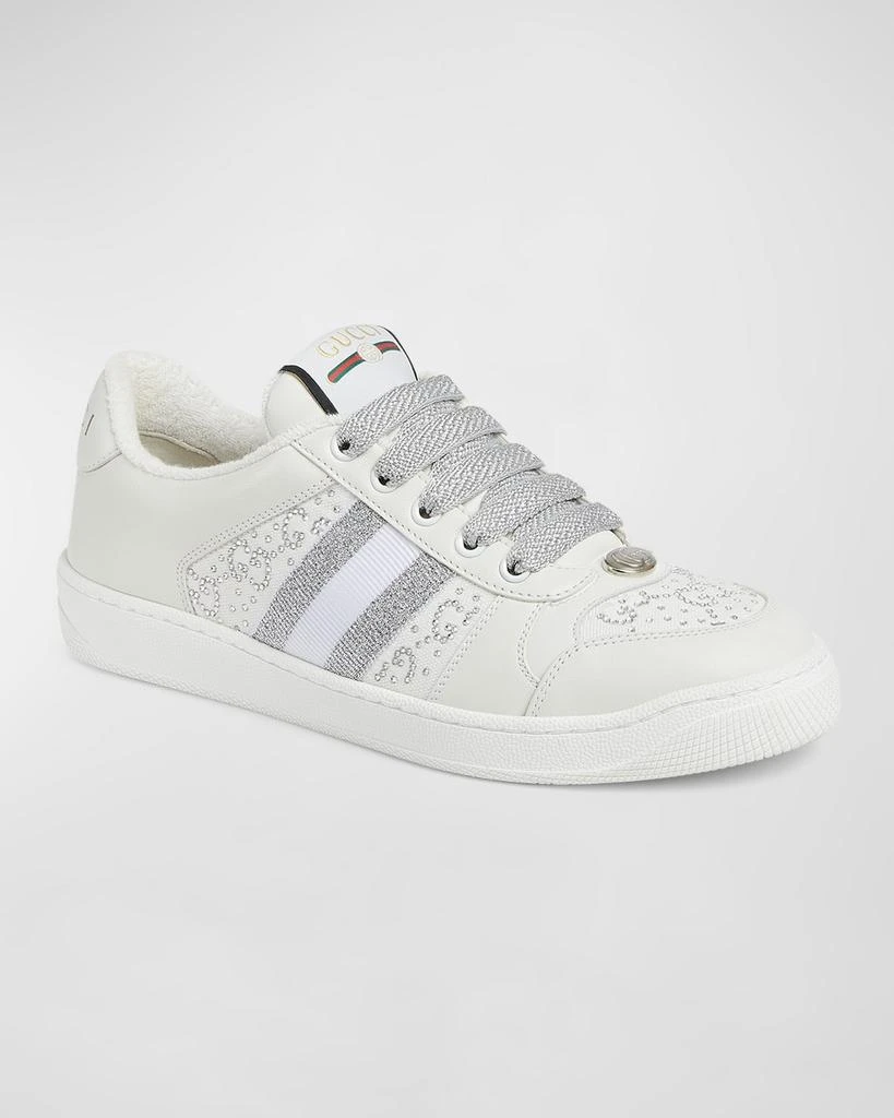 Gucci Crystal GG Web Low-Top Sneakers 2