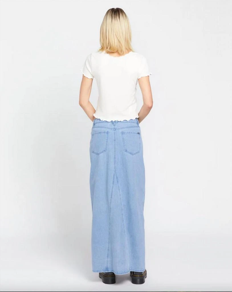 Volcom Chill Trap Skirt In China Blue 2