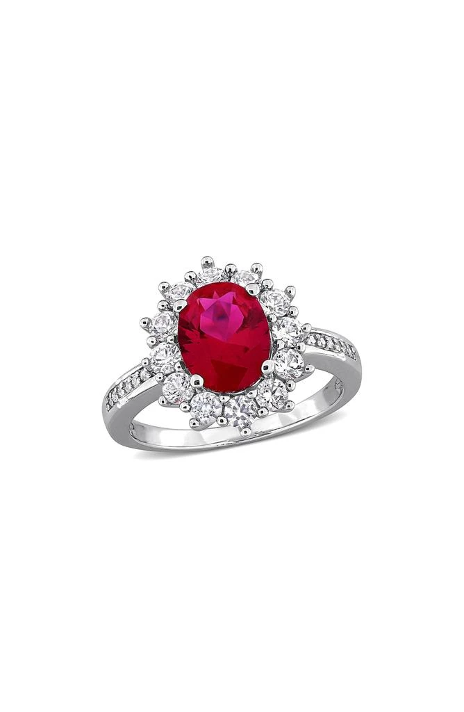 DELMAR Diamond 
Lab Created Ruby Ring