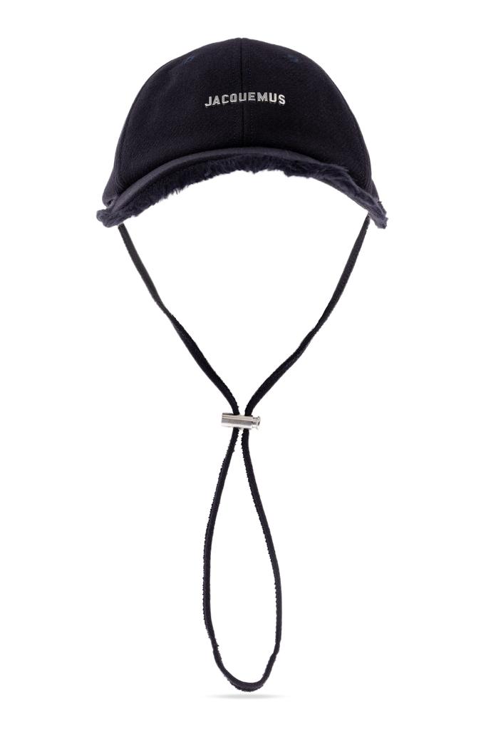 Jacquemus Le Bob Soli striped raffia bucket hat - Hats