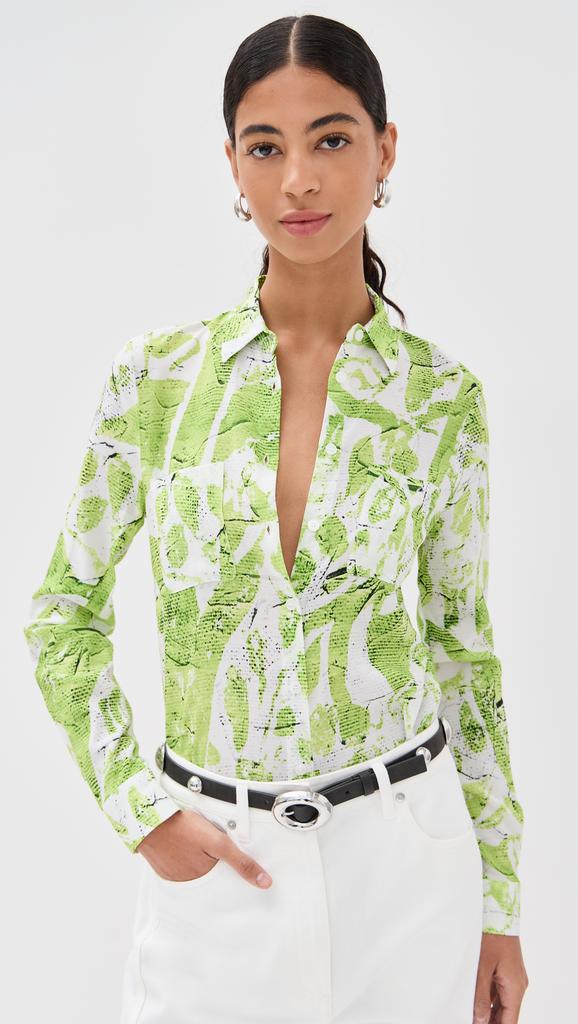 STELLA JEAN Printed Button Up