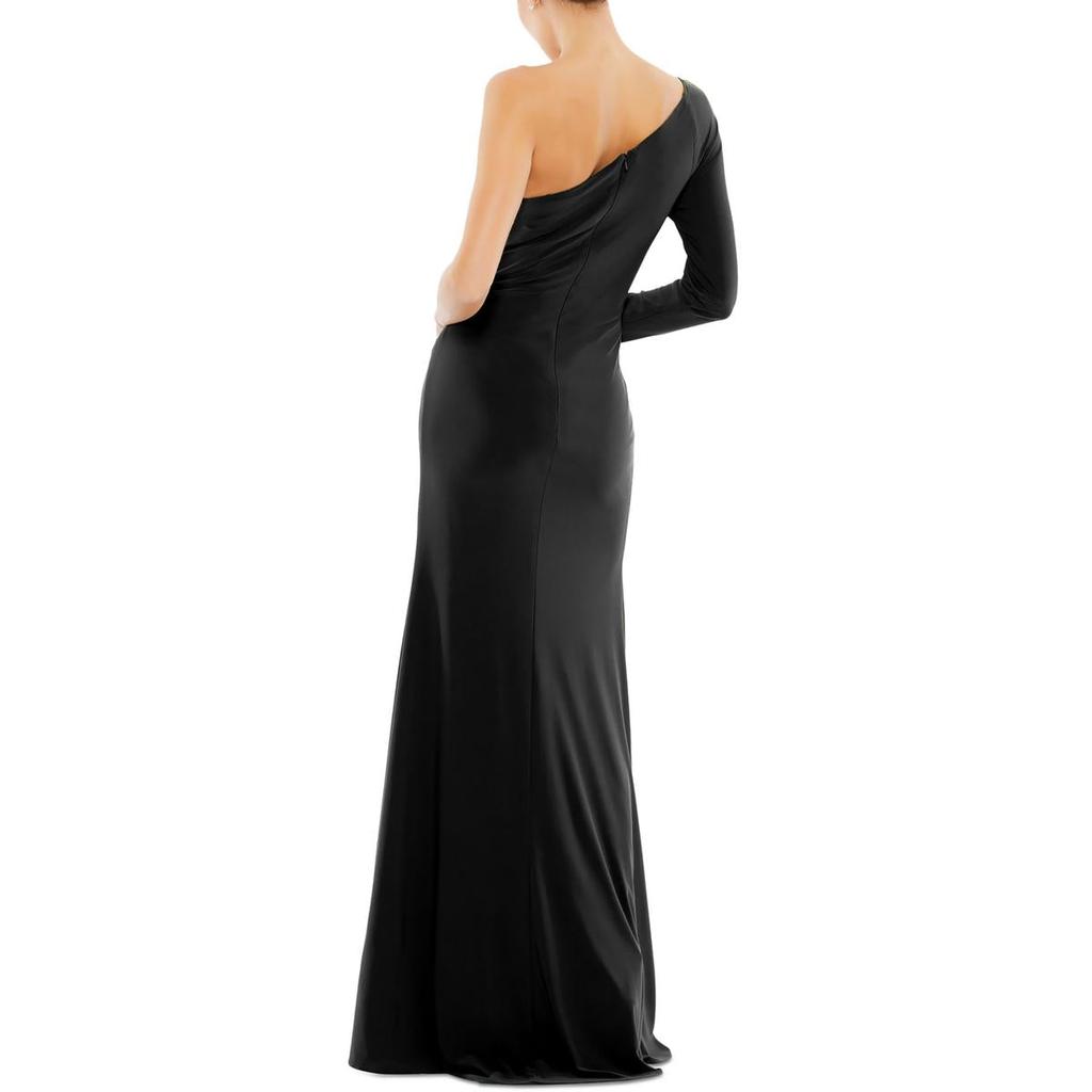 Ieena for Mac Duggal Womens Jersey Long Evening Dress