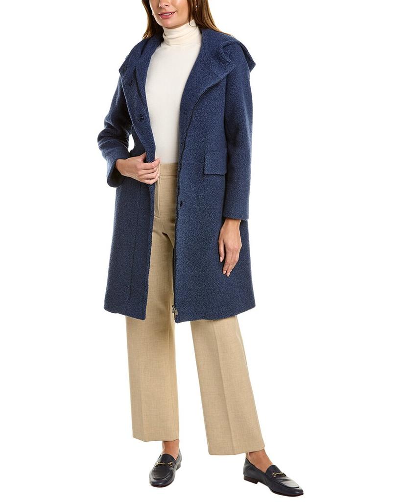 Cinzia Rocca Icons Cinzia Rocca Icons Hooded Wool-Blend Coat