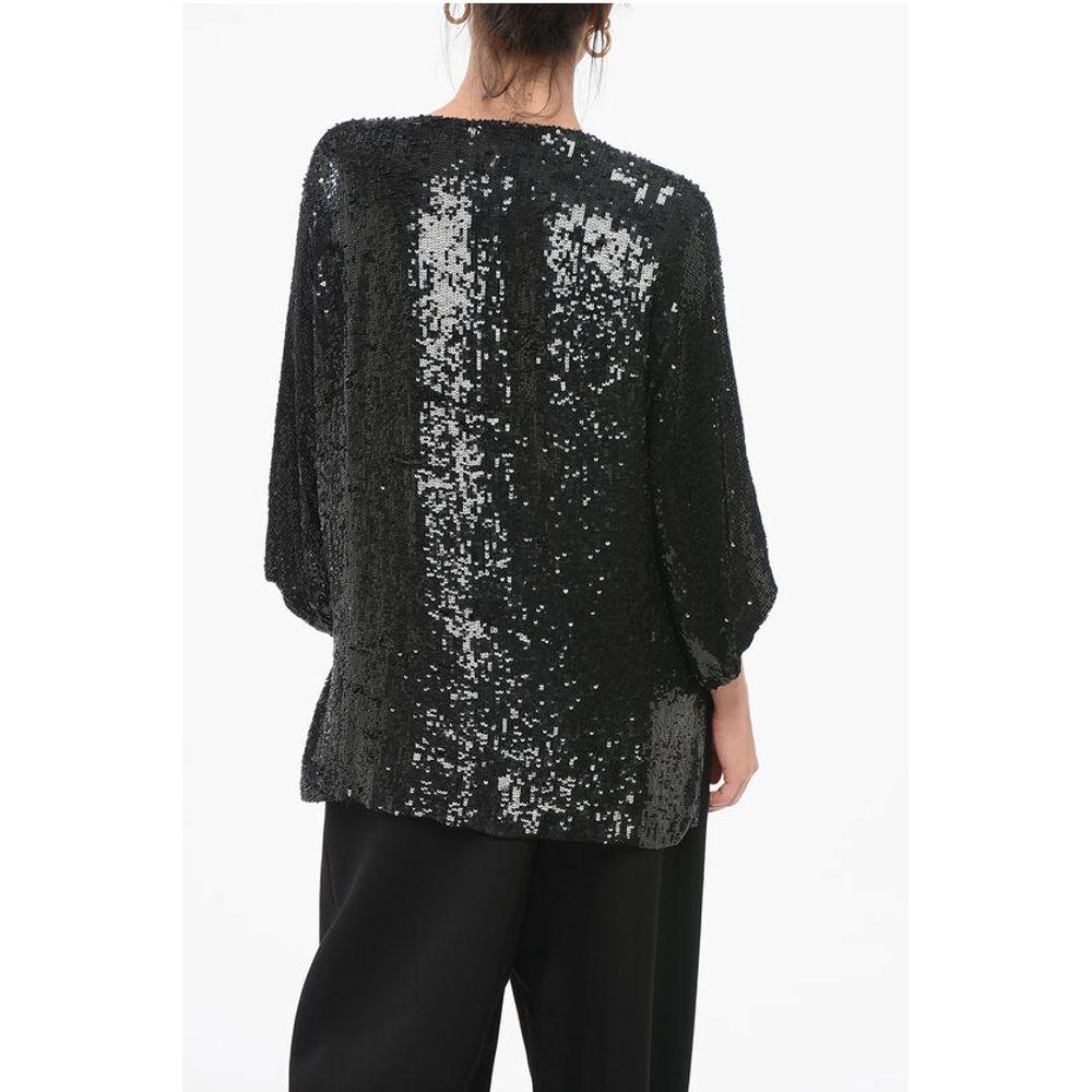 Parosh Long Sleeved Top With Allover Women's Sequins