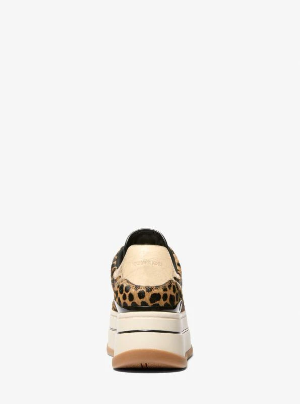 Michael Kors Hayes Cheetah Print Calf Hair Platform Sneaker 3