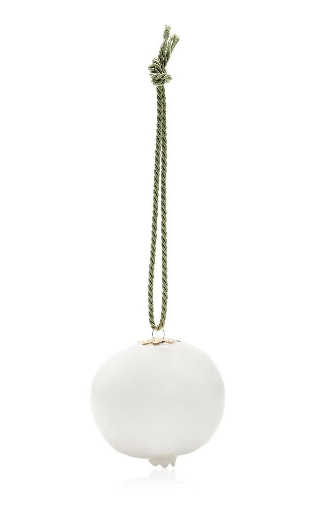 MoDA Moda Domus - Ceramic Pomegranate Ornament - White - Moda Operandi 1