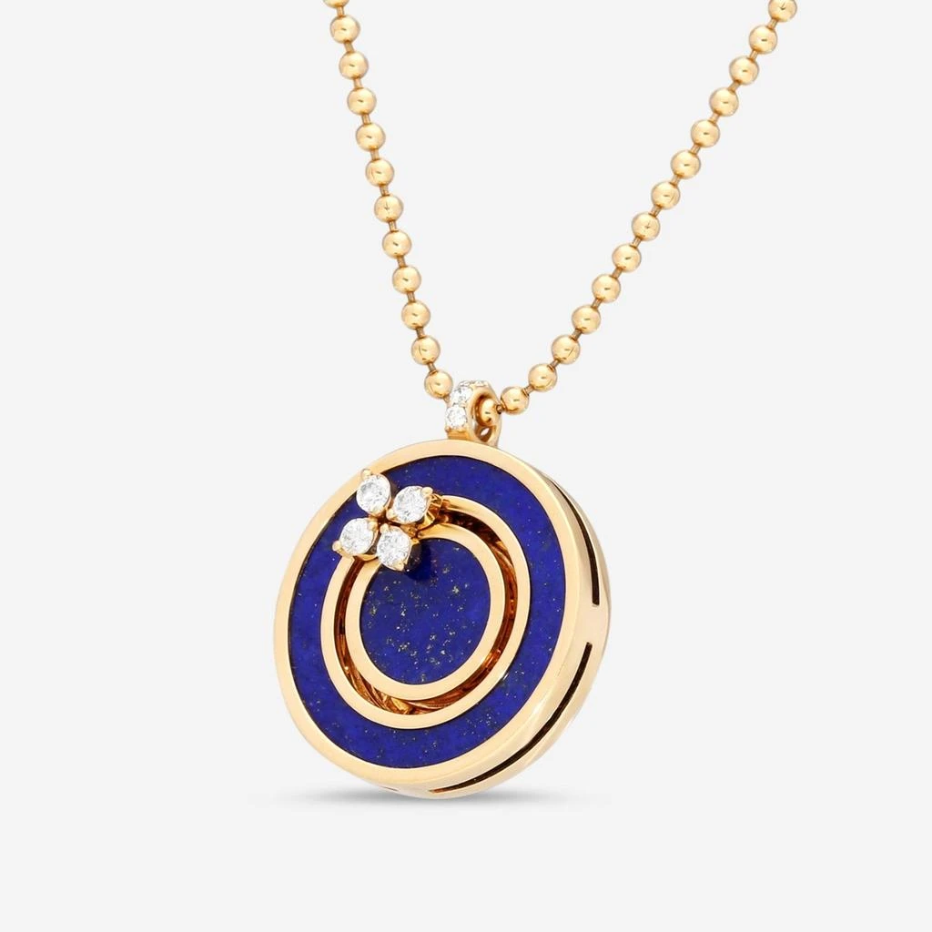 Roberto Coin Roberto Coin Love in Verona 18K Rose Gold Diamond & Blue Lapis Pendant Necklace 8883126AX17X 2