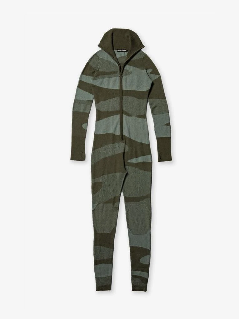 Holden W Merino Airwarm Bodysuit- Stone Green 4