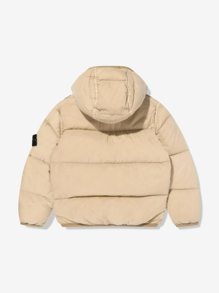 Stone Island Junior Stone Island Kids Short Parka Jacket in Beige 2