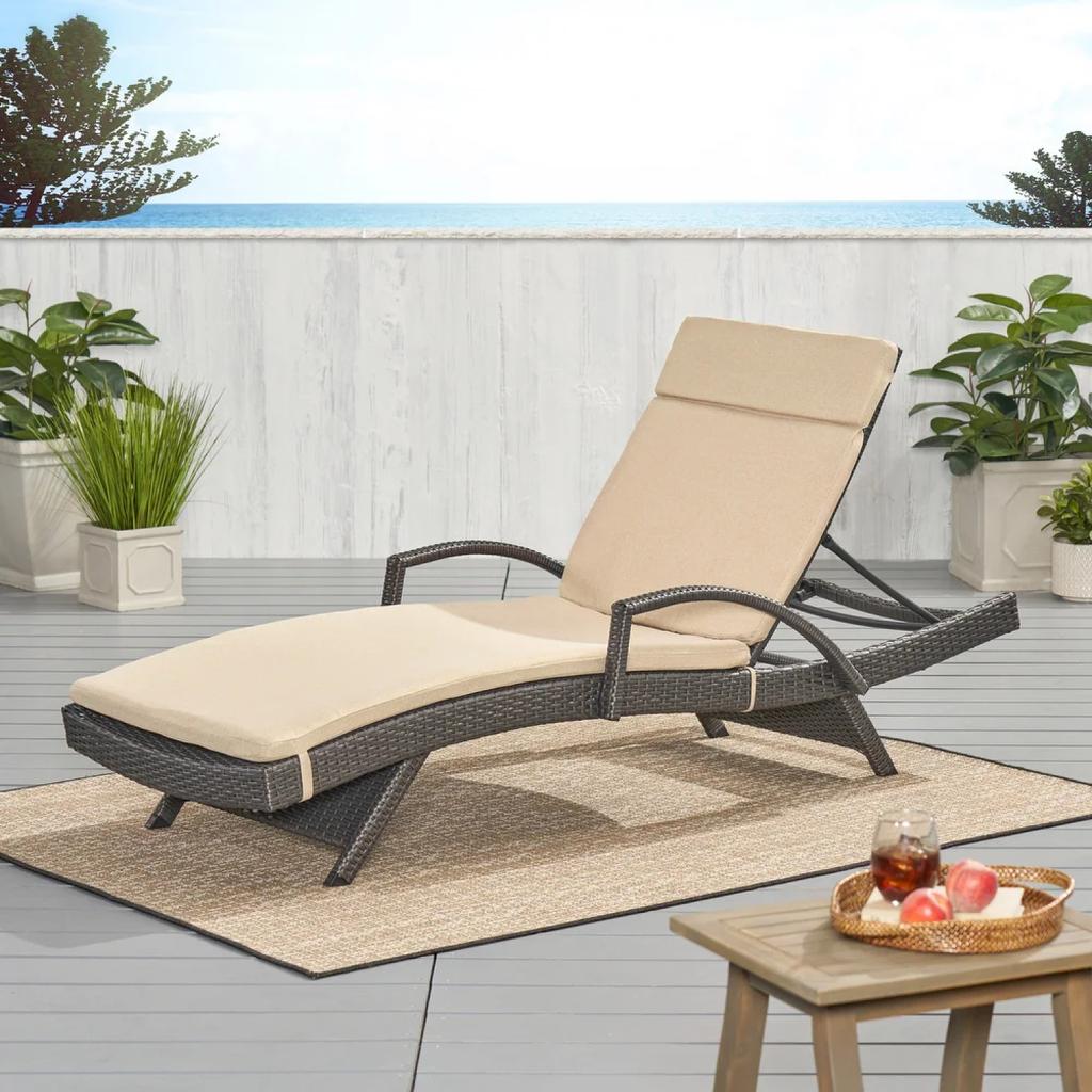 Streamdale Furniture Streamdale Chaise Lounge Cushion Set with Ties