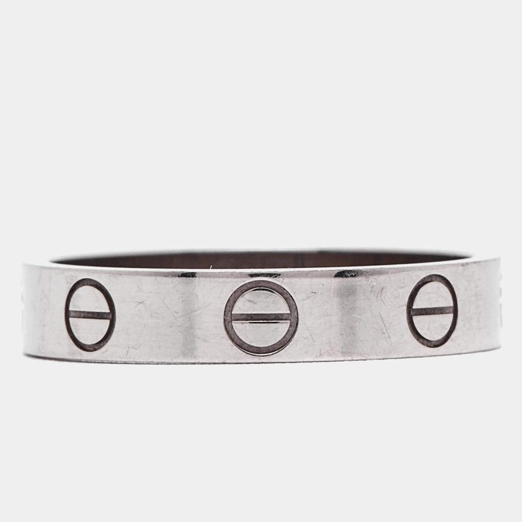 Cartier Cartier Love 18k White Gold Wedding Band Ring Size 53