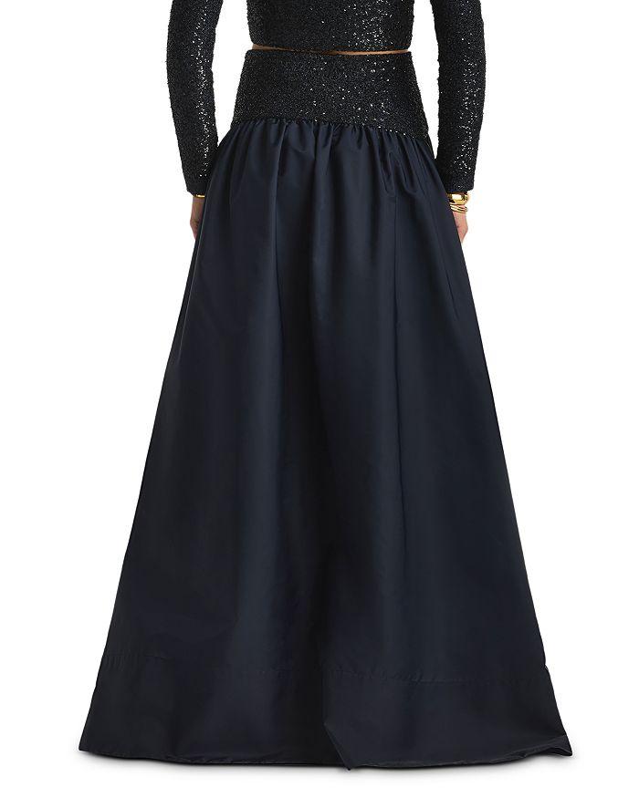 St. John Metallic Knit Maxi Skirt