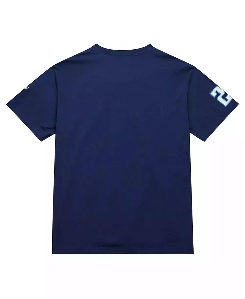 Mitchell & Ness Men's Chris Johnson Navy Tennessee Titans Retired Player Nickname T-Shirt 2