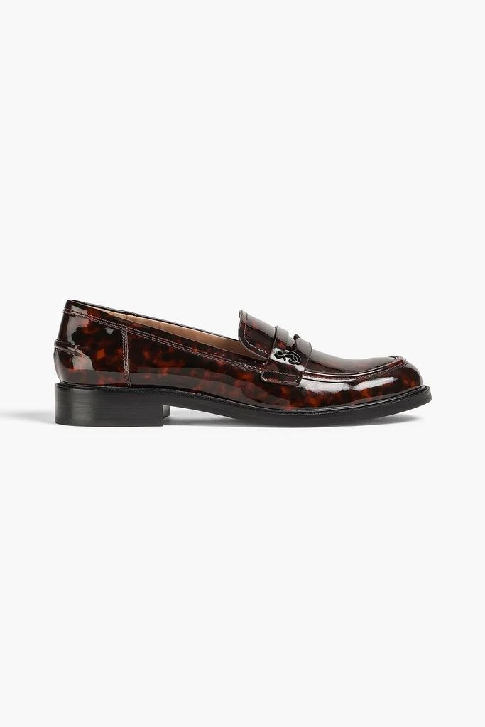 Sam Edelman Colin tortoiseshell faux patent-leather loafers 1