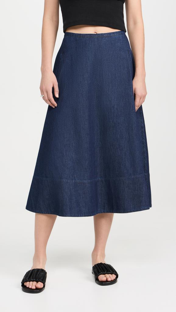 Tibi Summer Denim Circle Skirt