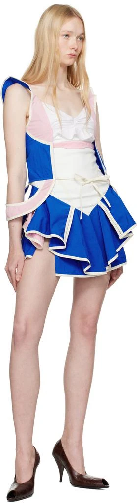 Ashley Williams Blue & Pink Diana Minidress 4