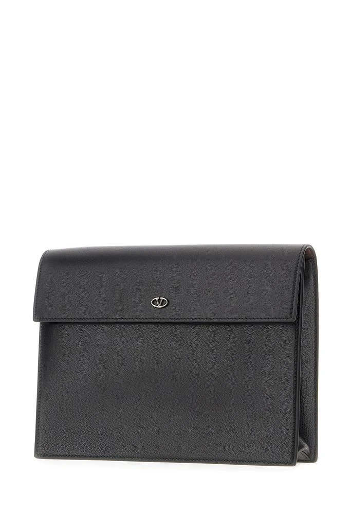Valentino Black Leather Clutch 2