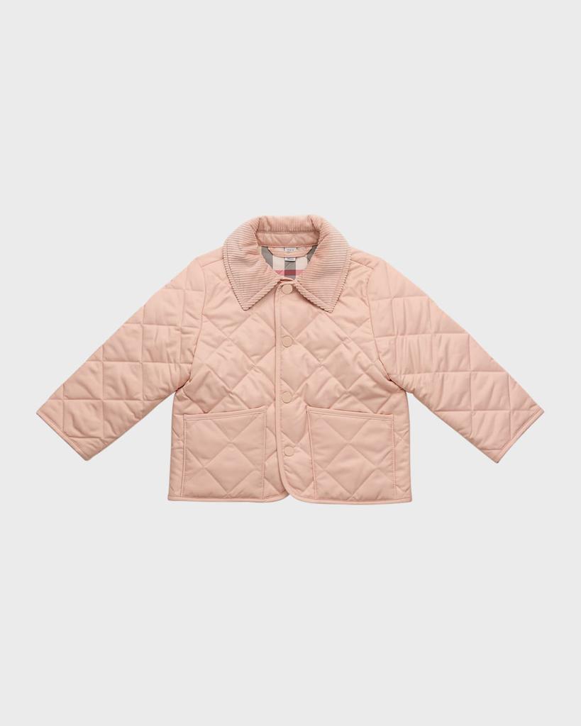 Burberry Girl's Indy Diamond Quilted Jacket, Size 6M-2