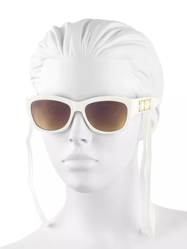 Barton Perreira Cora 56MM Rectangular Sunglasses 4