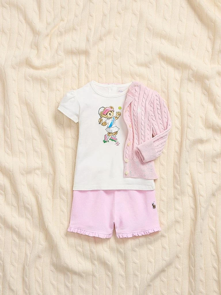 Ralph Lauren Girl's Cable-Knit Cotton Cardigan 7
