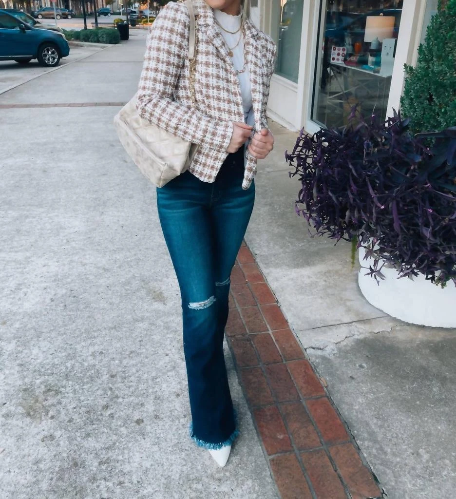 Shopirisbasic Chic Feeling Tweed Blazer In Multi 4