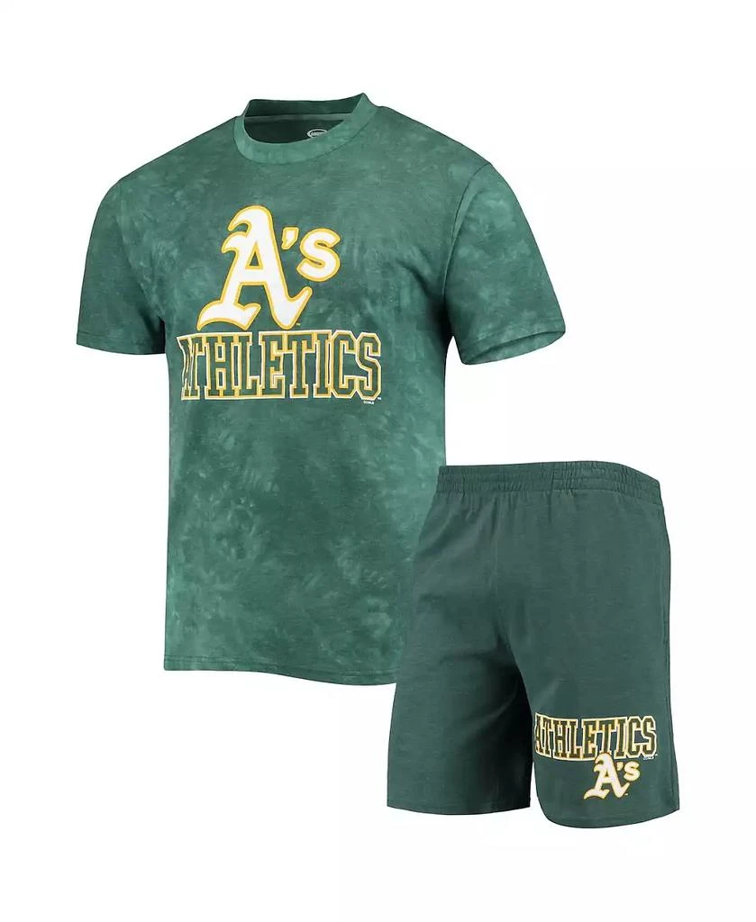Concepts Sport Men
s Green Oakland Athletics Billboard T-shirt and Shorts Sleep Set