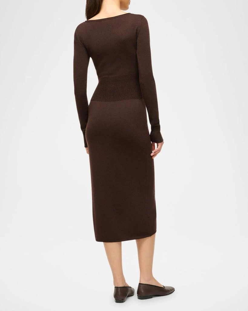 Staud Sabrina Merino Wool Midi Dress 3