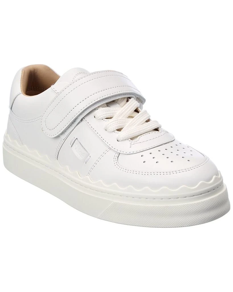 Chloé Lauren Scalloped Leather Sneaker 1